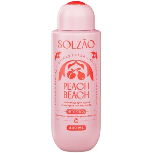 Solzao гель-уход для душа 400мл Peach Beach